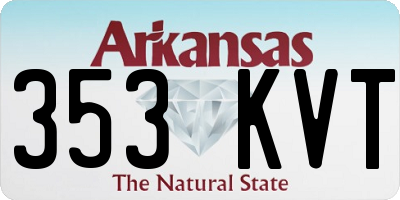 AR license plate 353KVT
