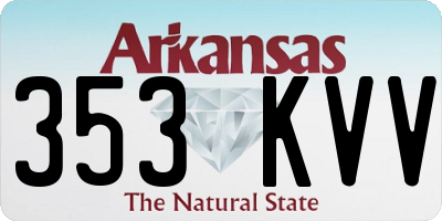 AR license plate 353KVV