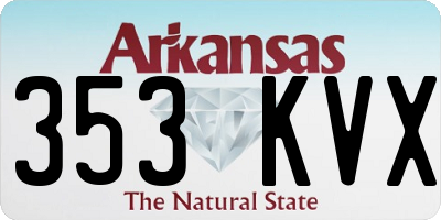 AR license plate 353KVX