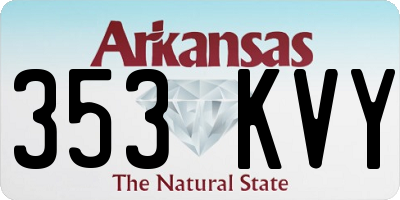 AR license plate 353KVY