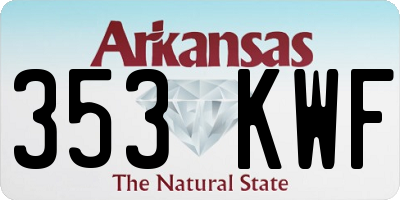 AR license plate 353KWF
