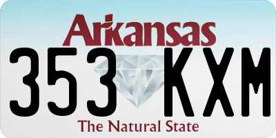 AR license plate 353KXM