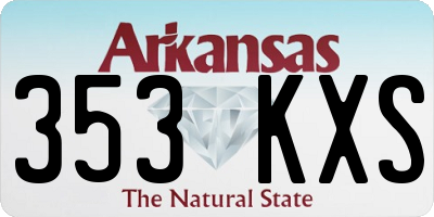 AR license plate 353KXS