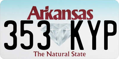 AR license plate 353KYP