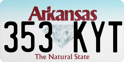AR license plate 353KYT