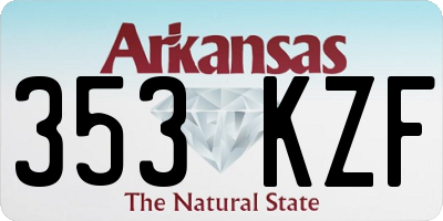 AR license plate 353KZF