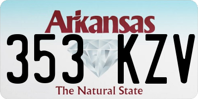 AR license plate 353KZV