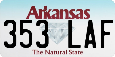AR license plate 353LAF