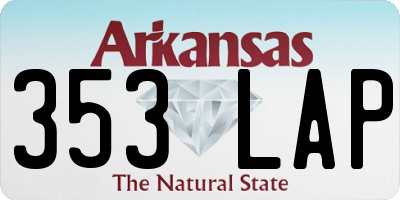 AR license plate 353LAP