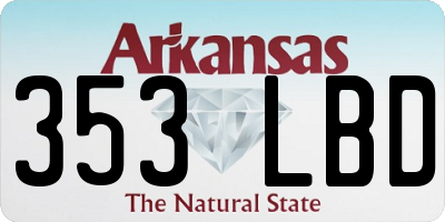 AR license plate 353LBD