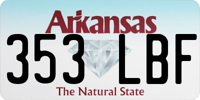 AR license plate 353LBF