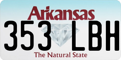 AR license plate 353LBH