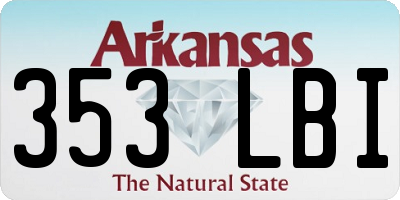AR license plate 353LBI