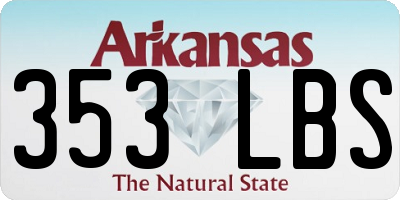 AR license plate 353LBS