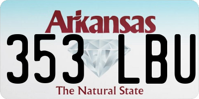 AR license plate 353LBU