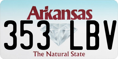 AR license plate 353LBV