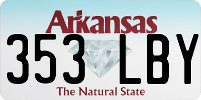 AR license plate 353LBY