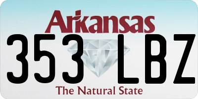 AR license plate 353LBZ