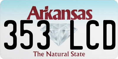 AR license plate 353LCD
