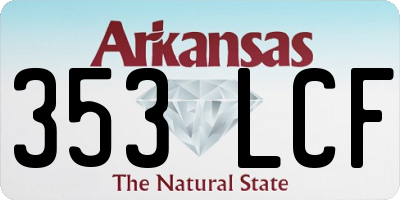 AR license plate 353LCF