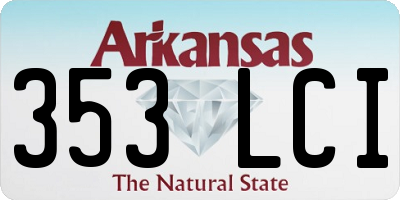 AR license plate 353LCI