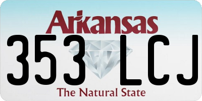AR license plate 353LCJ