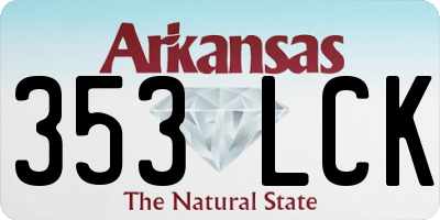 AR license plate 353LCK