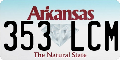 AR license plate 353LCM