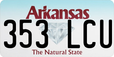 AR license plate 353LCU
