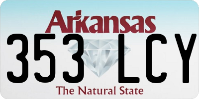 AR license plate 353LCY