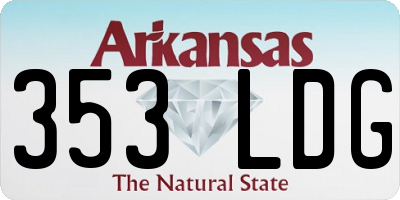 AR license plate 353LDG