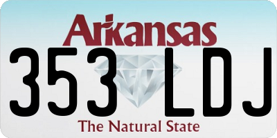 AR license plate 353LDJ