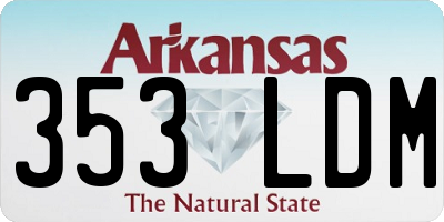 AR license plate 353LDM