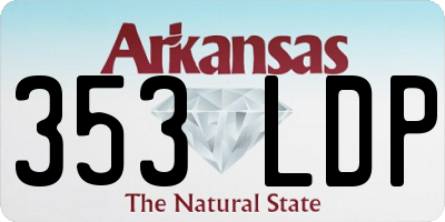 AR license plate 353LDP