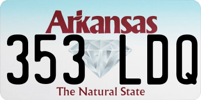 AR license plate 353LDQ
