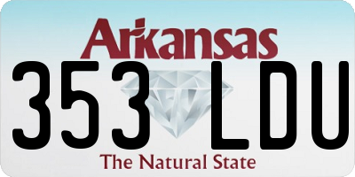 AR license plate 353LDU
