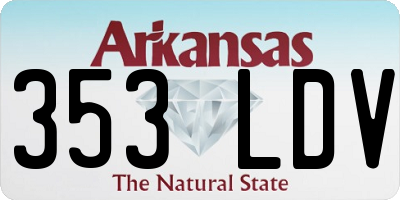 AR license plate 353LDV