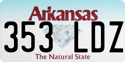 AR license plate 353LDZ