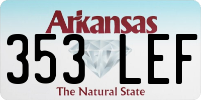 AR license plate 353LEF