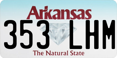 AR license plate 353LHM