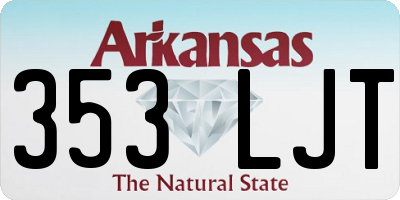 AR license plate 353LJT
