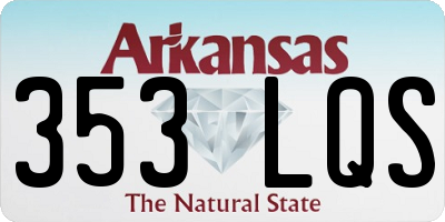 AR license plate 353LQS
