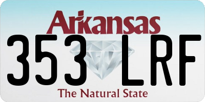 AR license plate 353LRF