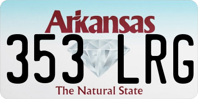 AR license plate 353LRG