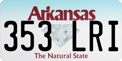 AR license plate 353LRI
