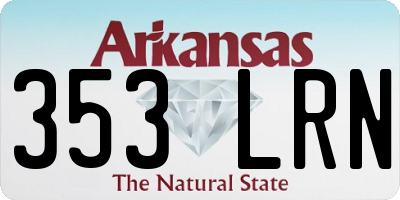 AR license plate 353LRN