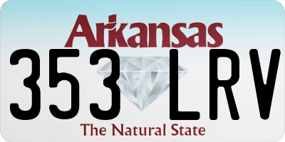 AR license plate 353LRV