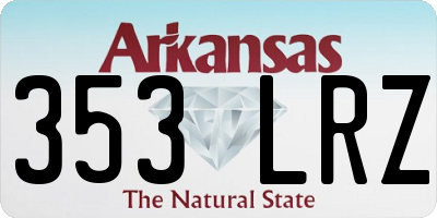 AR license plate 353LRZ