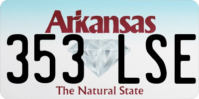AR license plate 353LSE
