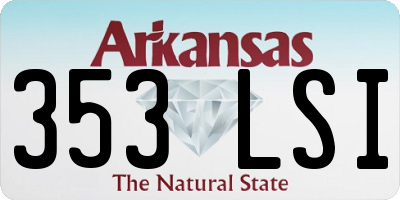 AR license plate 353LSI